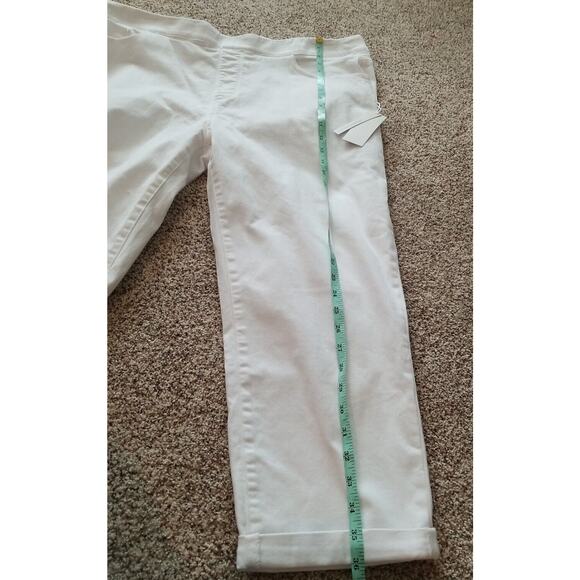 Soft Surroundings The Ultimate Denim‎ Pull On Straight Crop Jeans White Size 2X - Picture 6 of 10